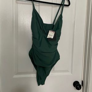 NWT Ellen Tracy Ruched Bathing Suit- Sz 12